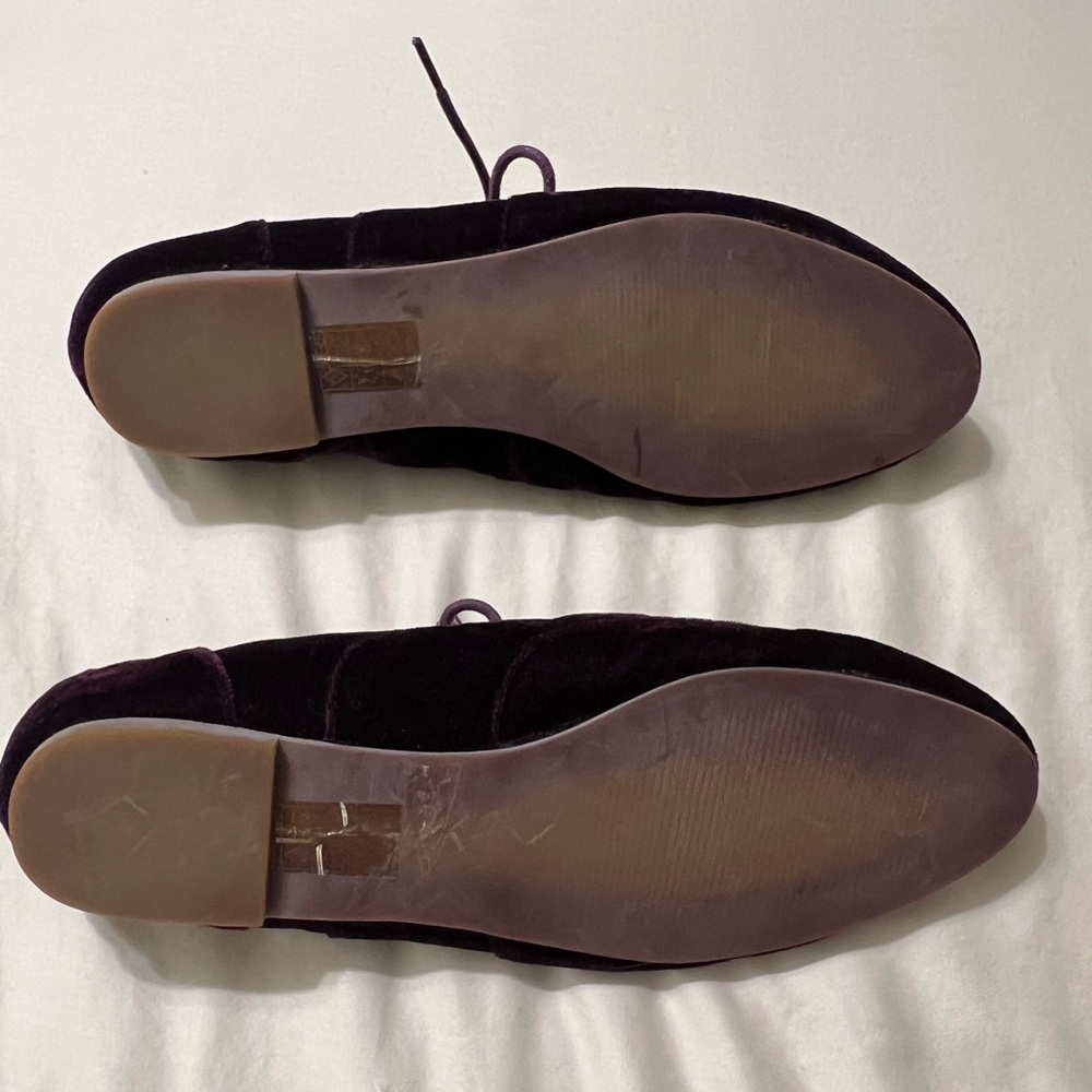 Buffalo London purple velvet oxfords size 8.5 - Picture 5 of 5